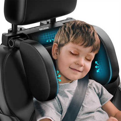 Pulsora Car Headrest Adjustable Pillow Leather